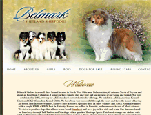 Tablet Screenshot of belmarkshelties.com